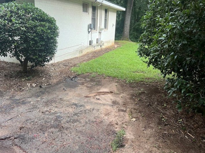 After junk removal cleanup
